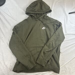 Nike Men's Club Fleece Hoodie Green Size XXL